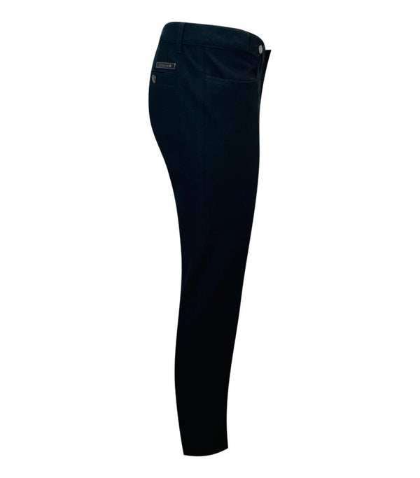 Roberto Cavalli Cotton Blend Crease-Leg Trousers. Size 42IT