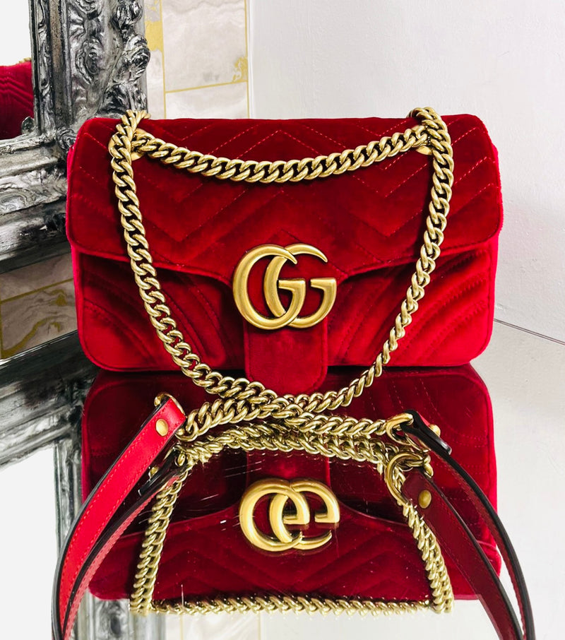 Gucci GG Marmont Small Velvet Bag