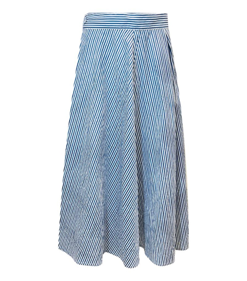 Thierry Colson Cotton Striped Skirt. Size L