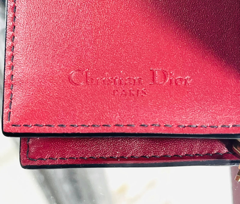 Dior Studded Leather Charm Wallet