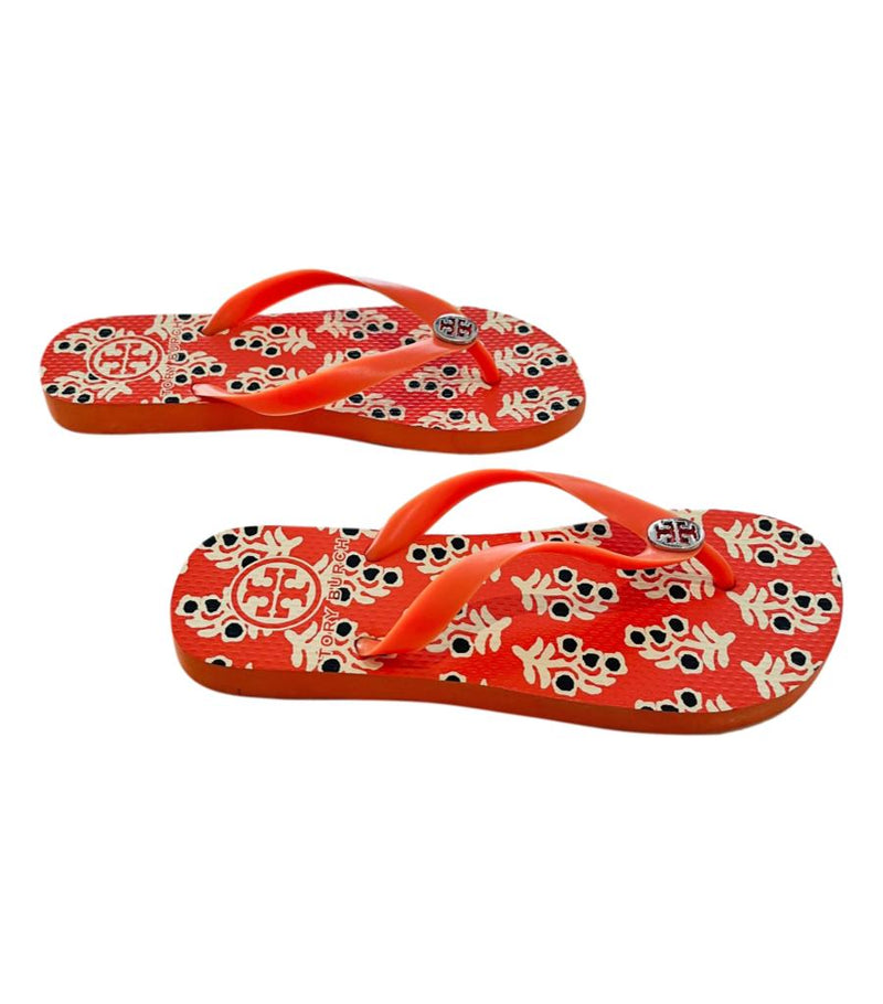 Tory Burch Rubber Flip Flop Sandals. Size L