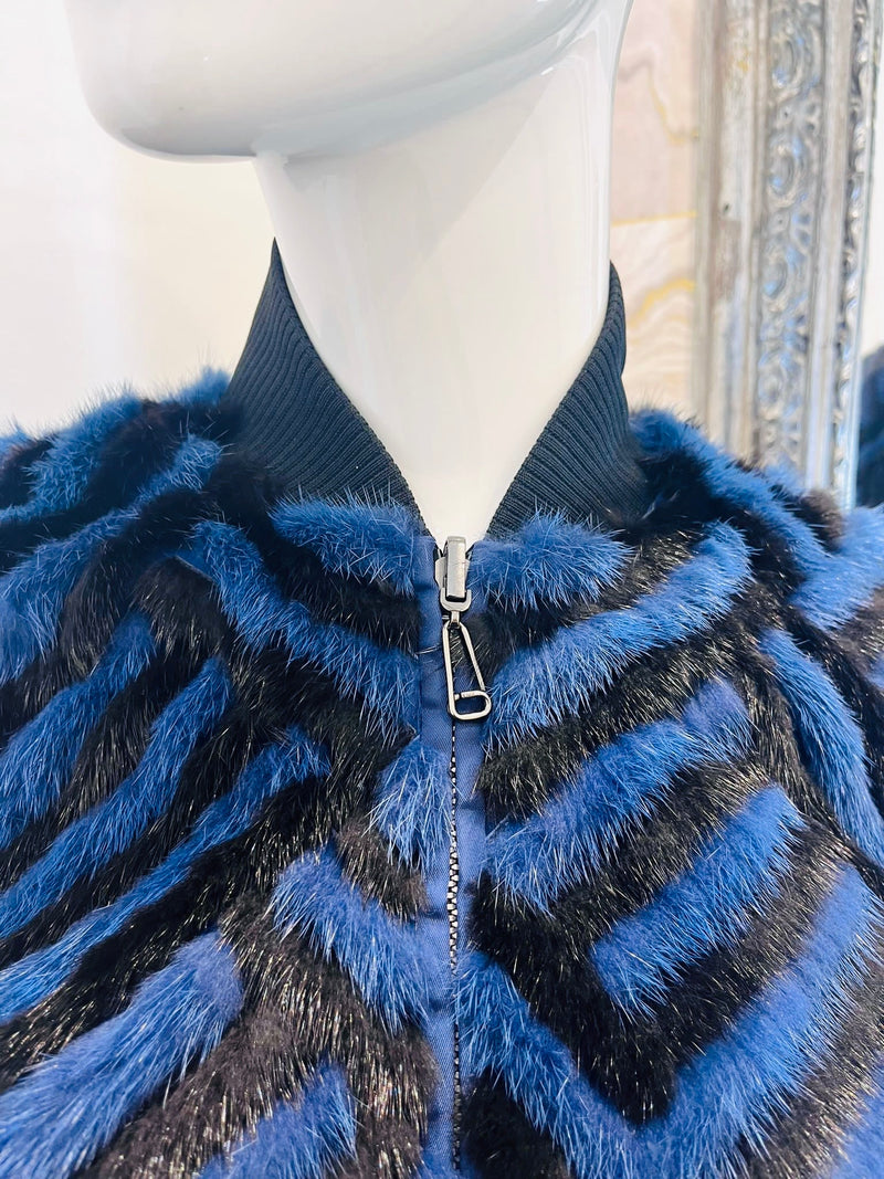 Fendi Mink Fur Bomber Jacket. Size 38IT Shush London