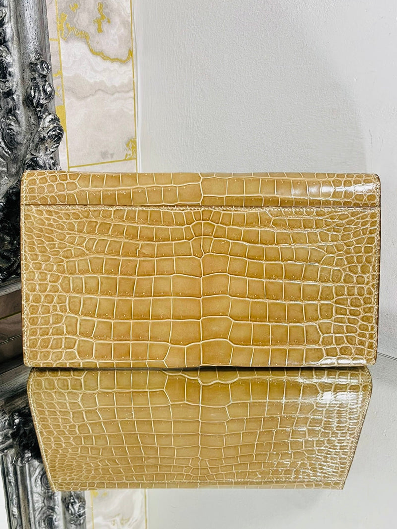Goyard Monte Carlo Crocodile Skin Clutch Bag - Special Order