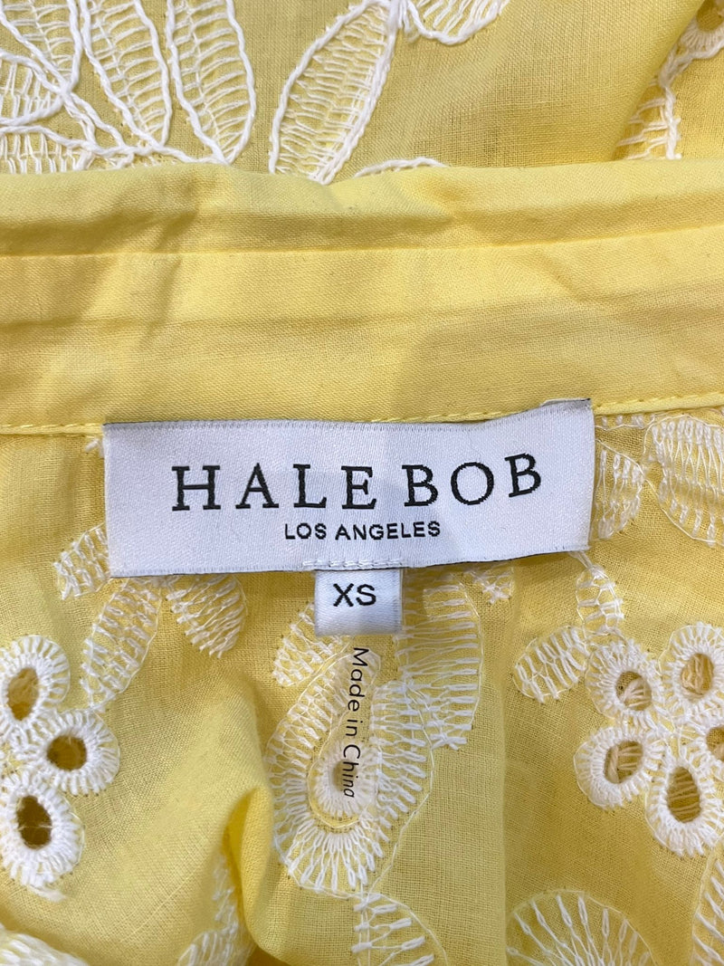 Hale Bob Cotton Floral Embroidered Shirt. Size XS