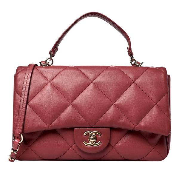 Chanel Quilted Lambskin Easy Carry Flap Bag
