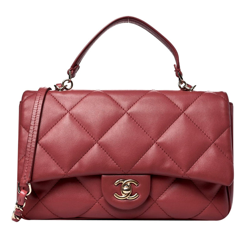 Chanel Quilted Lambskin Easy Carry Flap Bag