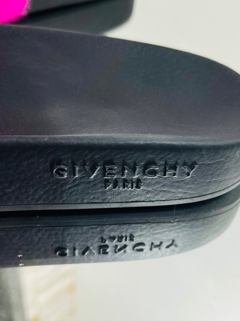 Givenchy Mink Fur Slides. Size 39