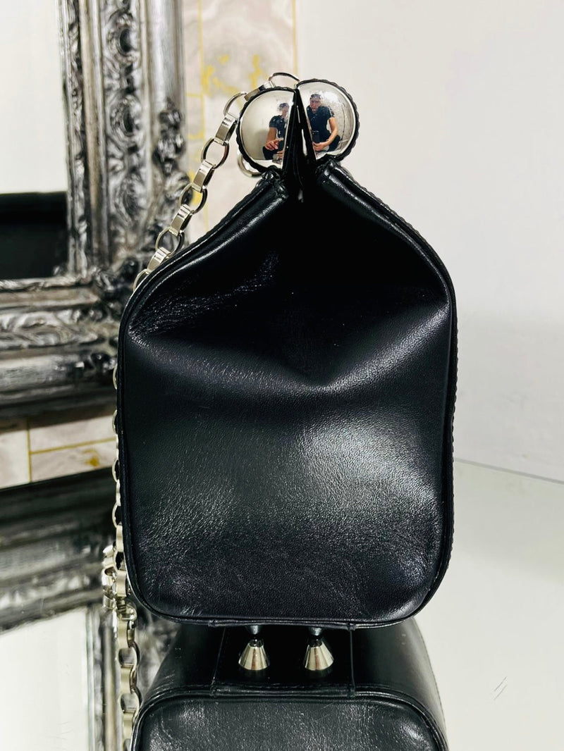 Dries Van Noten Leather Bag With Chain Strap