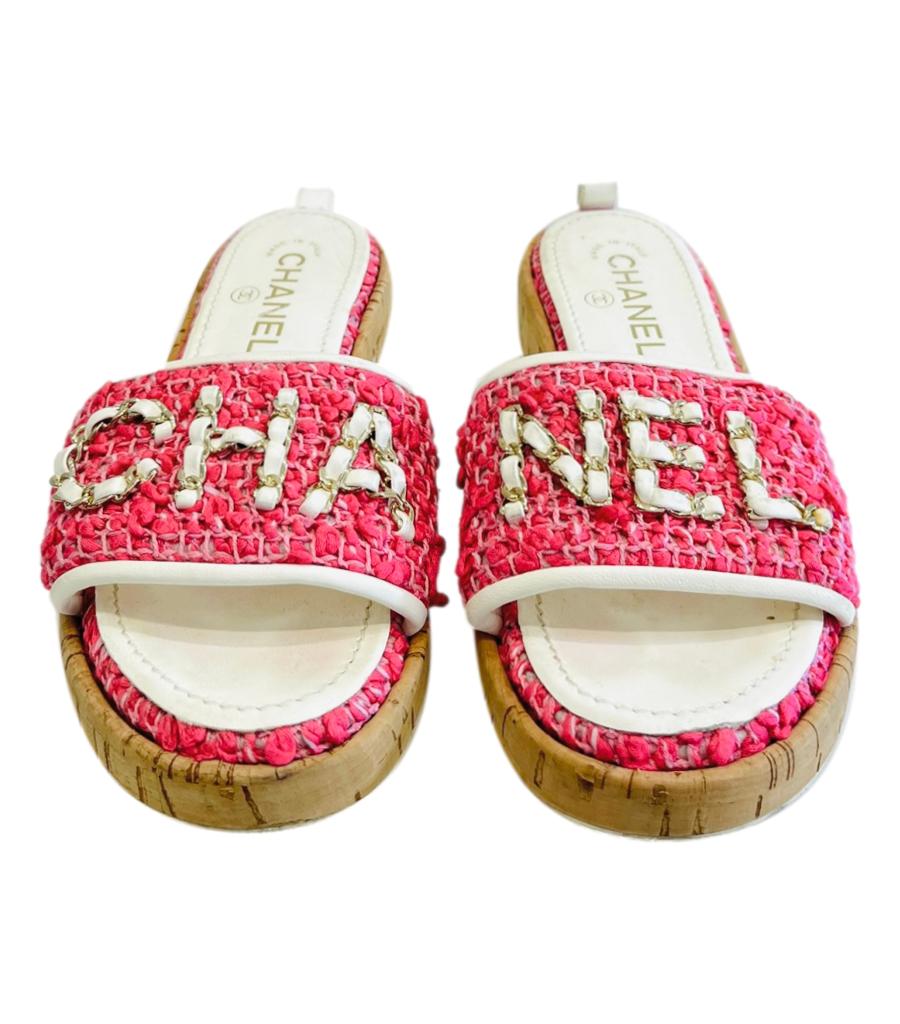 chanel red mules 7