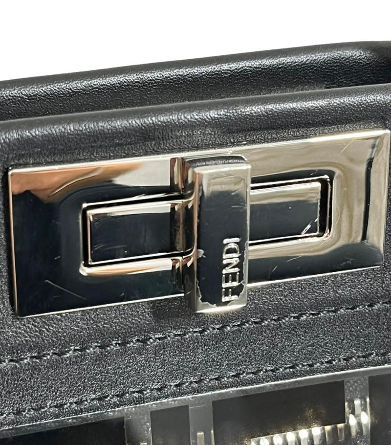 Fendi 'FF' Zucca Logo PVC Peekaboo Bag