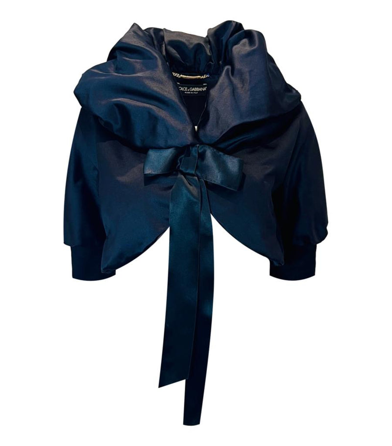 Dolce & Gabbana Silk Blend Bolero Jacket. Size 44IT