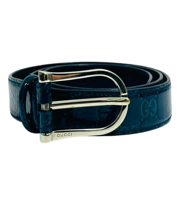 Gucci 'GG' Guccissima Patent Leather Belt