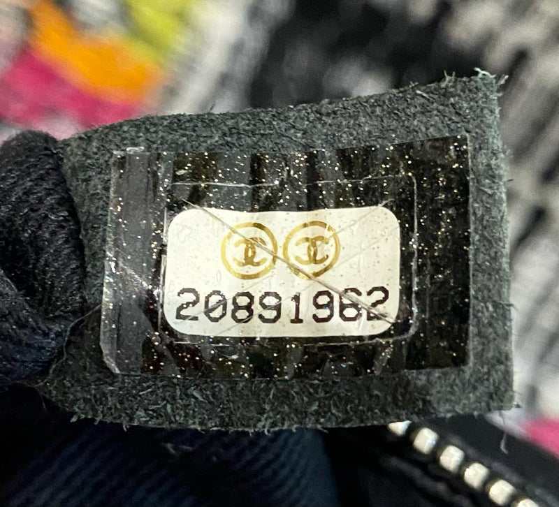 Chanel No5 & 'CC' Logo Tweed Leather Bag