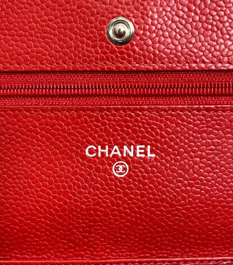 Chanel Leather Wallet On A Chain