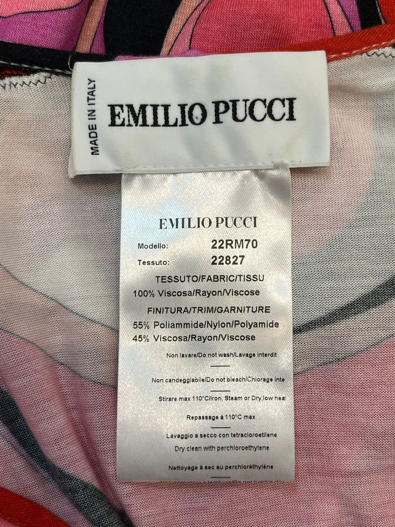 Emilio Pucci Abstract Print Top. Size 40IT