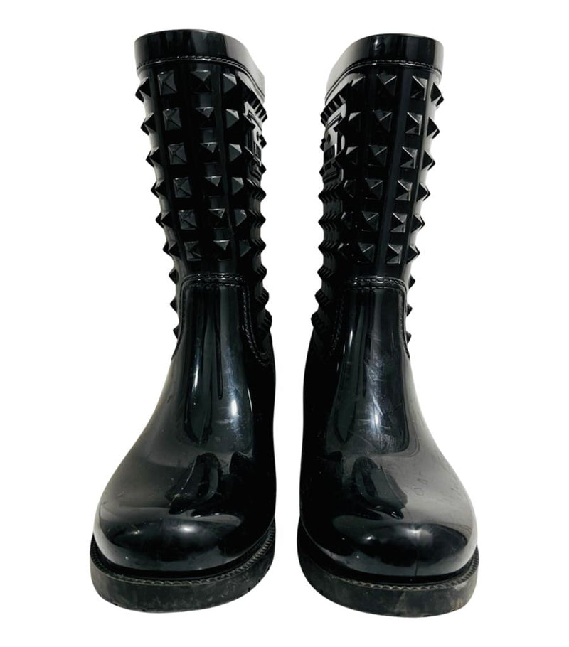 Valentino Rockstud Rain Boots. Size 37