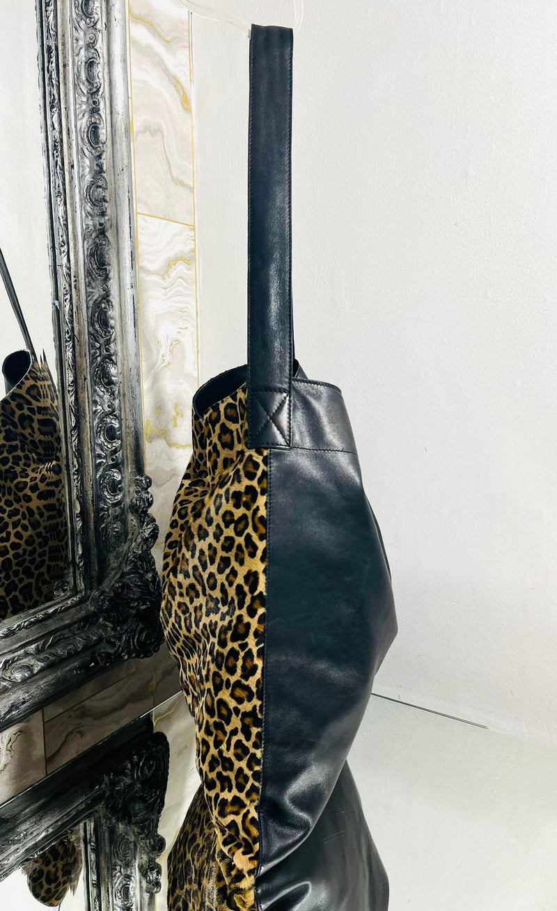 Gerard Darel Lady Pony Skin & Leather Tote Bag