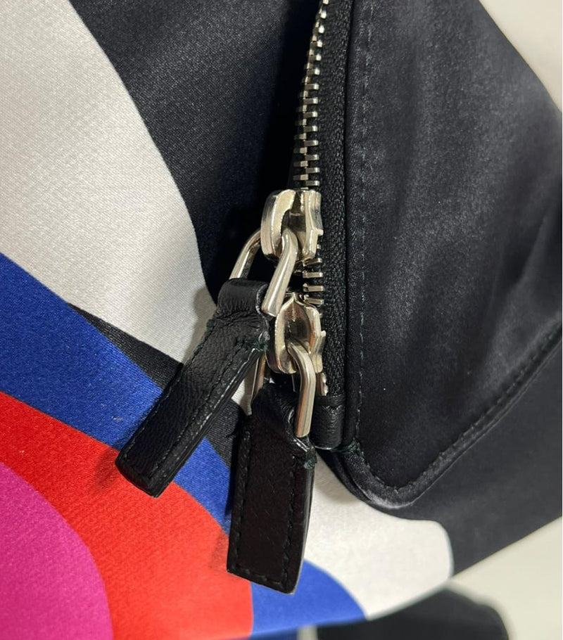 Alexander McQueen De Manta Satin Clutch Bag