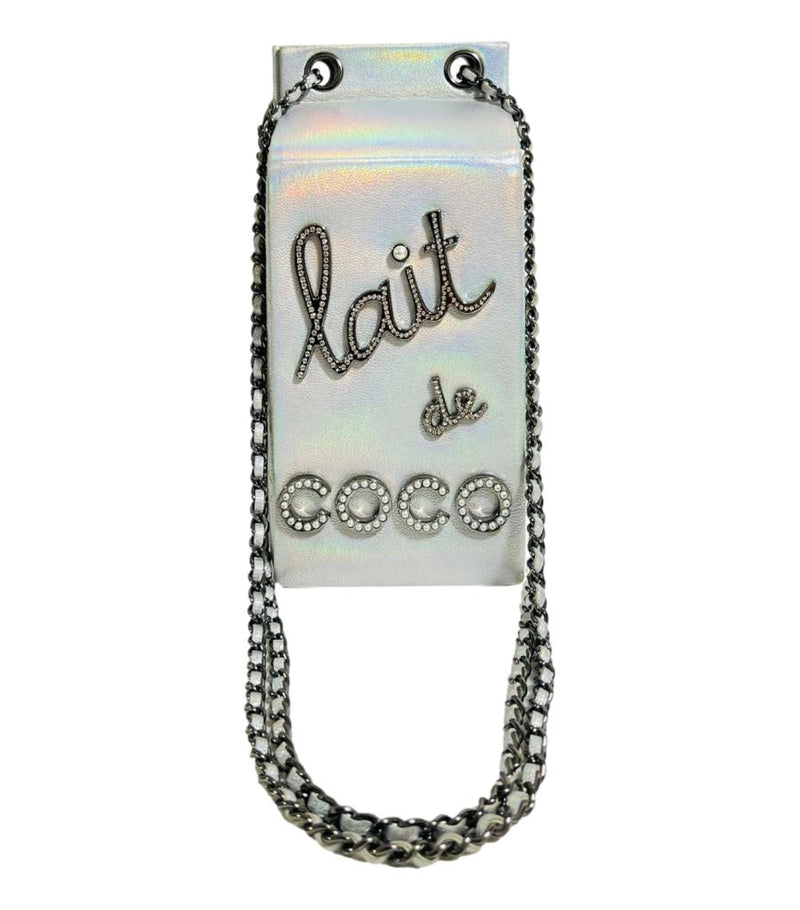 Chanel Iridescent Leather Milk Carton Handbag From The Supermarket Collection