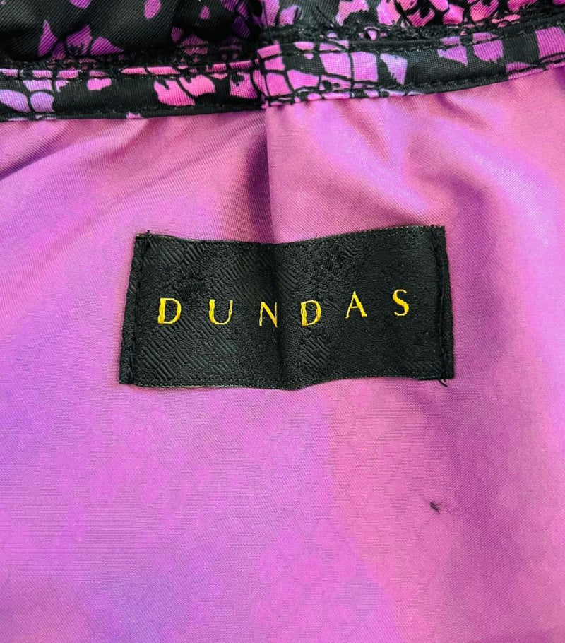 Dundas Python Print Parka Coat. Size XS