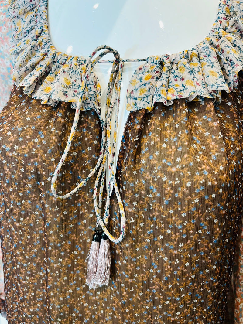 Zimmermann Ruffle Mini Silk Dress. Size 1