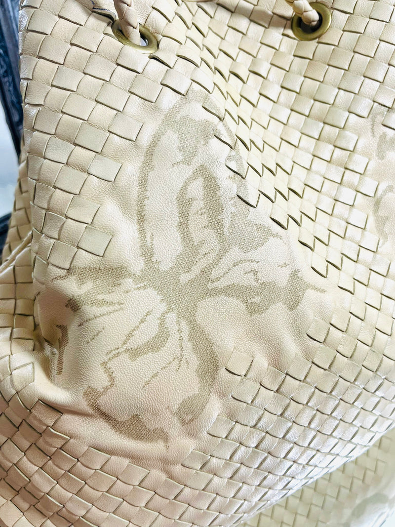 Bottega Veneta Butterfly Embossed Woven Leather Bag