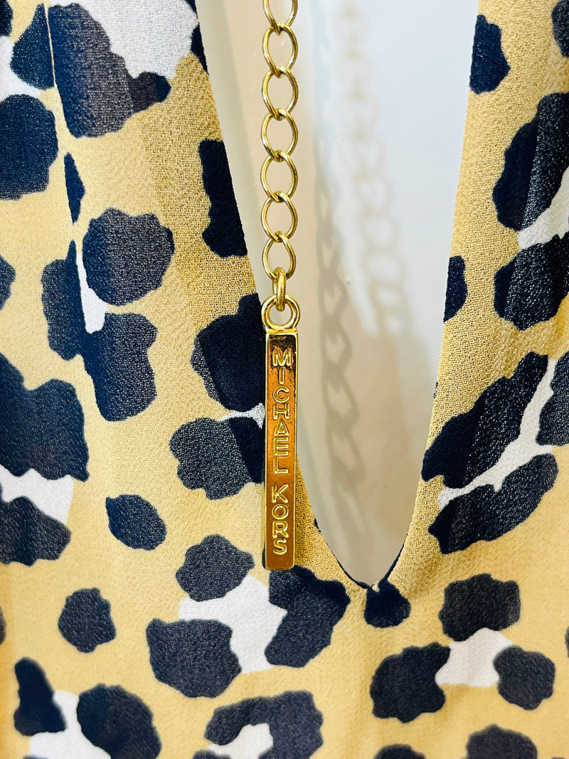 Michael Kors Animal Print Top. Size XS