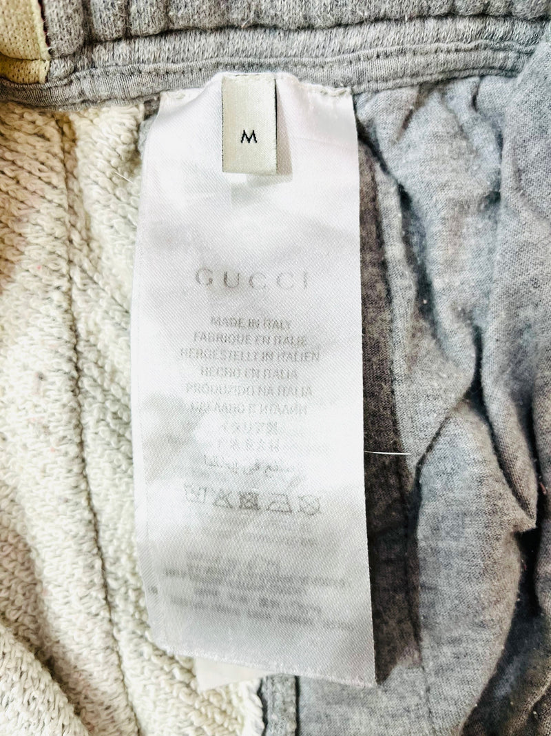 Gucci Logo Tiger Applique Cotton Track Pants. Size M
