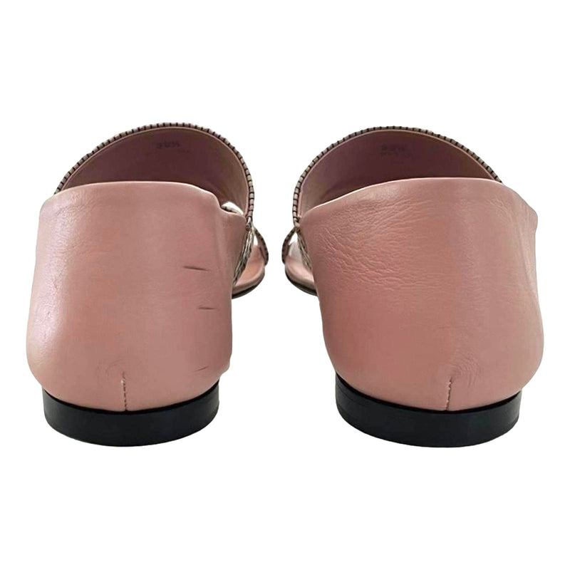 Tod's Snake Embossed Leather Sandals. Size 38.5
