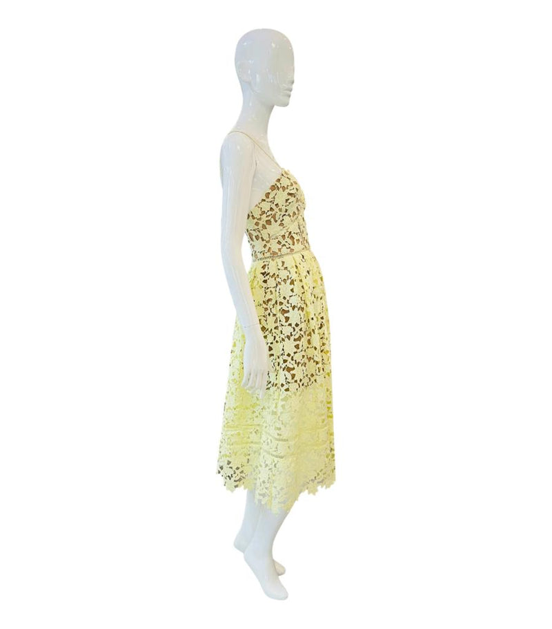 Self-Portrait Guipure Lace Dress. Size 8UK