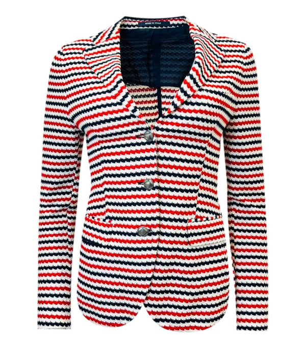 Tagliatore Striped Cotton Blazer/Jacket. Size 42IT