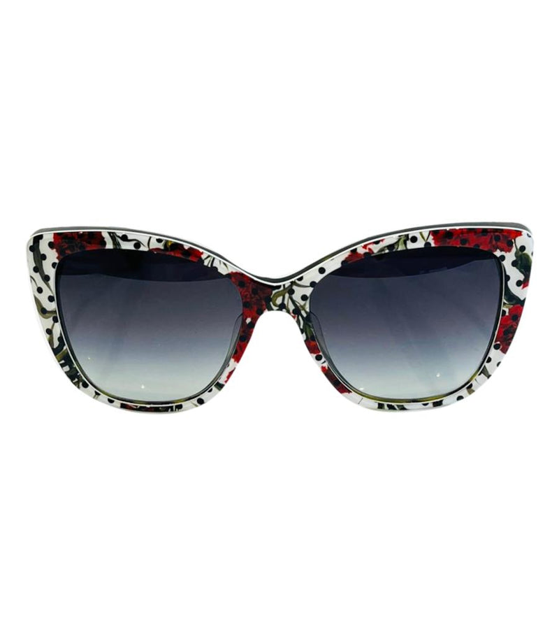 Dolce & Gabbana Rose-Print Sunglasses