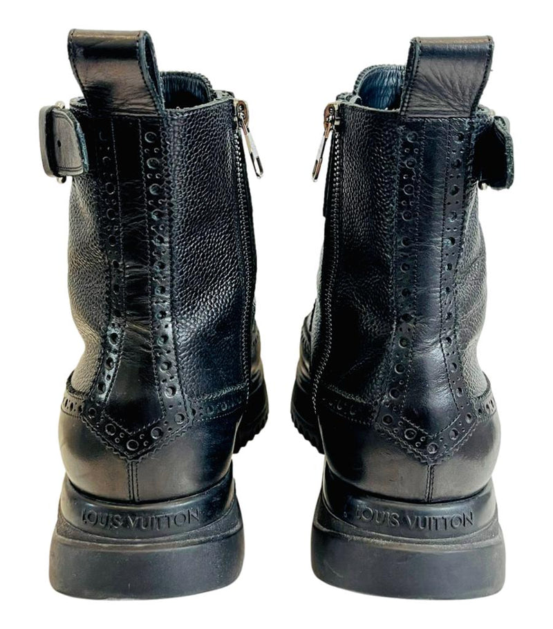 Louis vuitton sales lace up boots