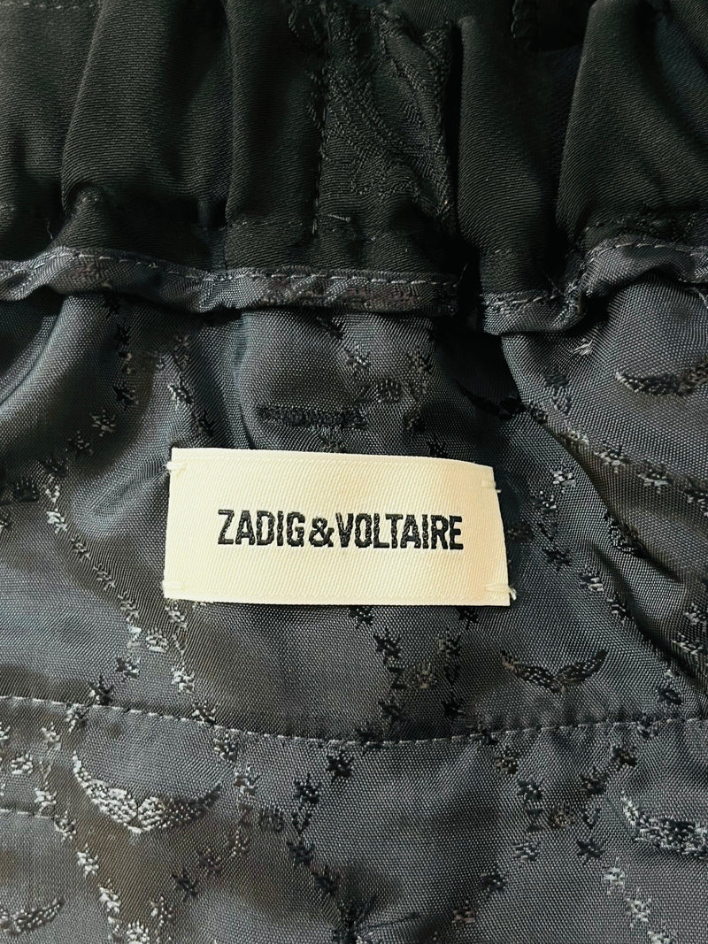 Zadig & Voltaire Embroidered Paisley Print Trousers. Size 36FR