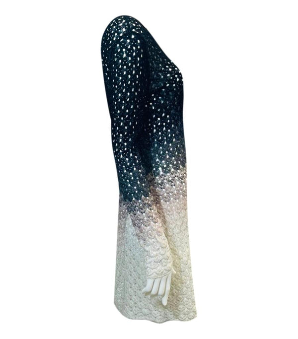 Missoni Crochet Knit Ombre Dress. Size 42IT