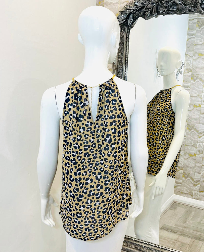 Michael Kors Animal Print Top. Size XS