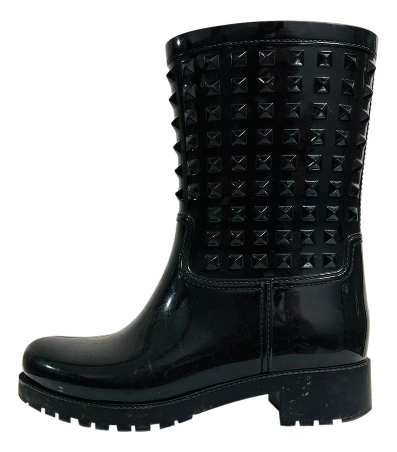 Valentino Rockstud Rain Boots. Size 37