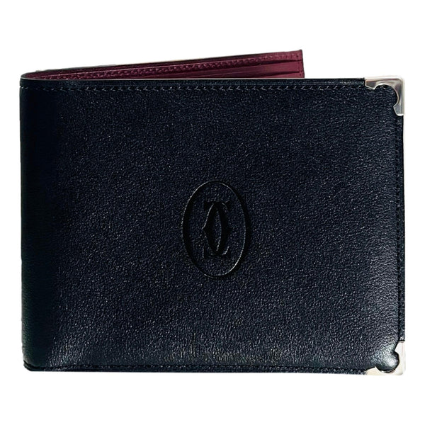 Cartier Logo Embossed Leather Wallet