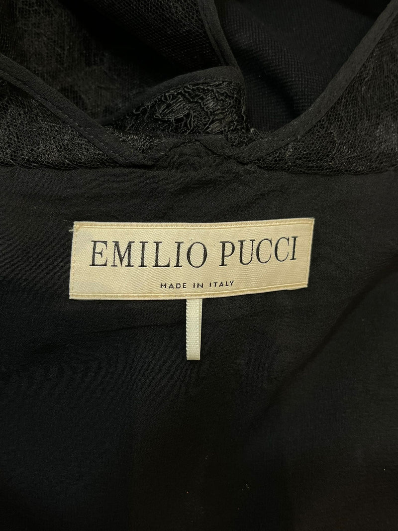 Emilio Pucci Lace Embellished Sheath Dress. Size 40IT
