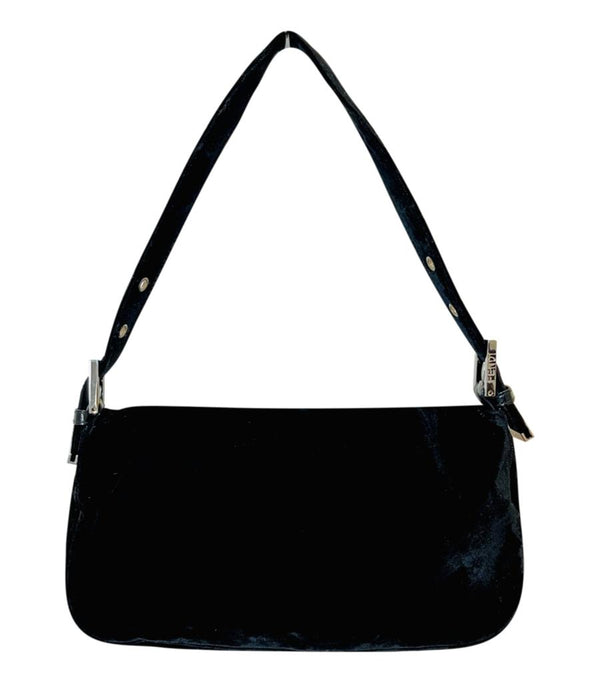 Fendi Velvet 'FF' Baguette Shoulder Bag