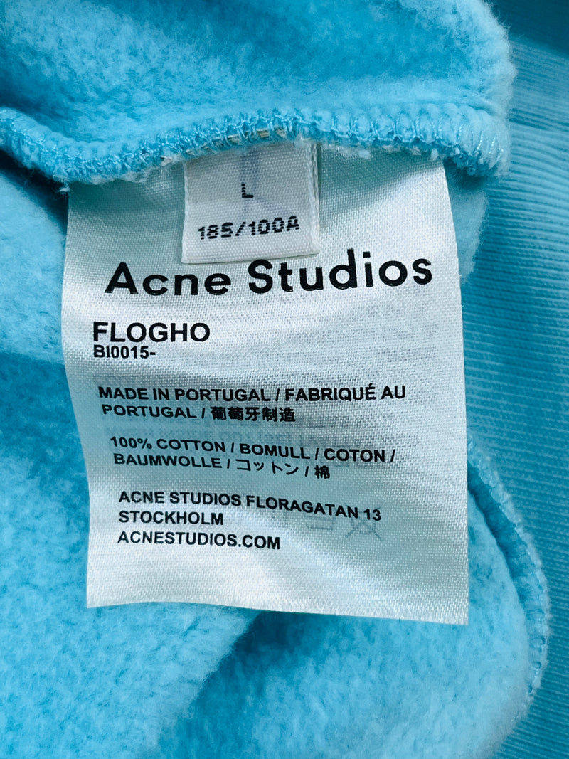 Acne Studios Cotton Logo Sweatshirt. Size L