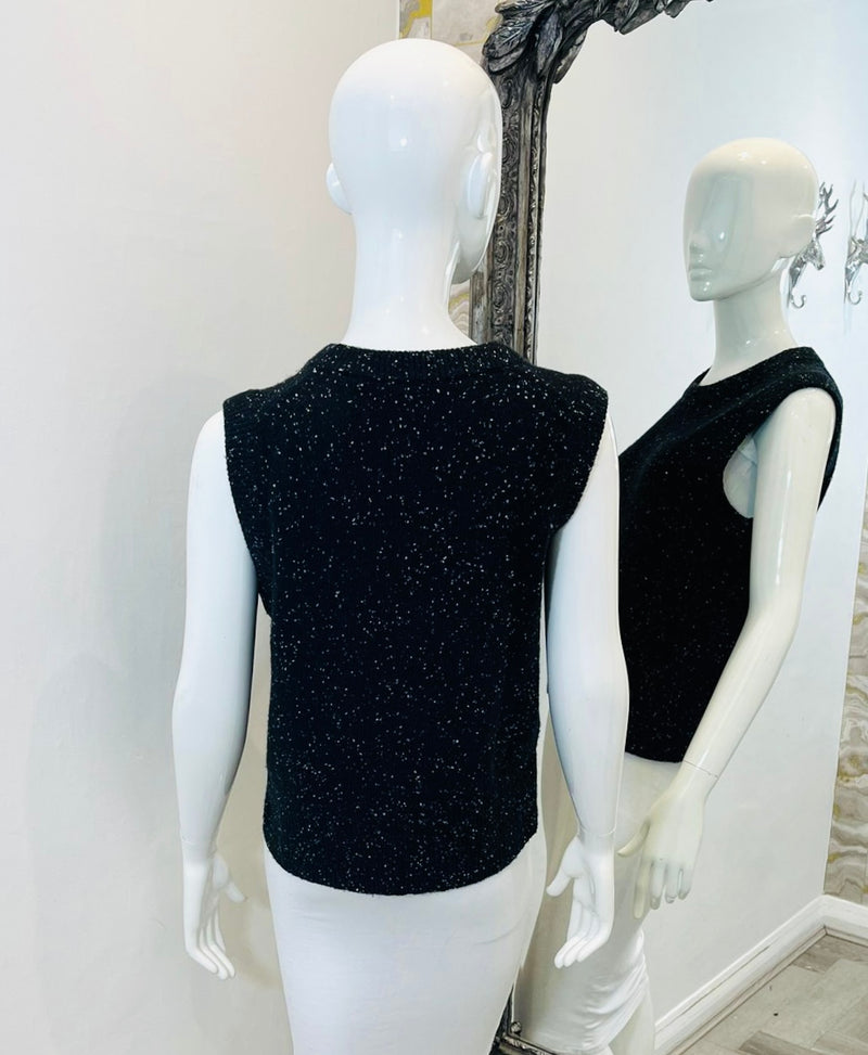 Joseph Sleeveless Lambswool Jumper. Size L