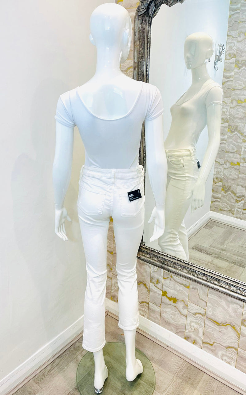 Paige Straight Leg Cotton Jeans. Size XS