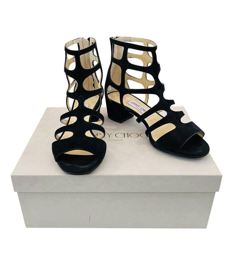 Jimmy Choo Suede Sandals. Size 37