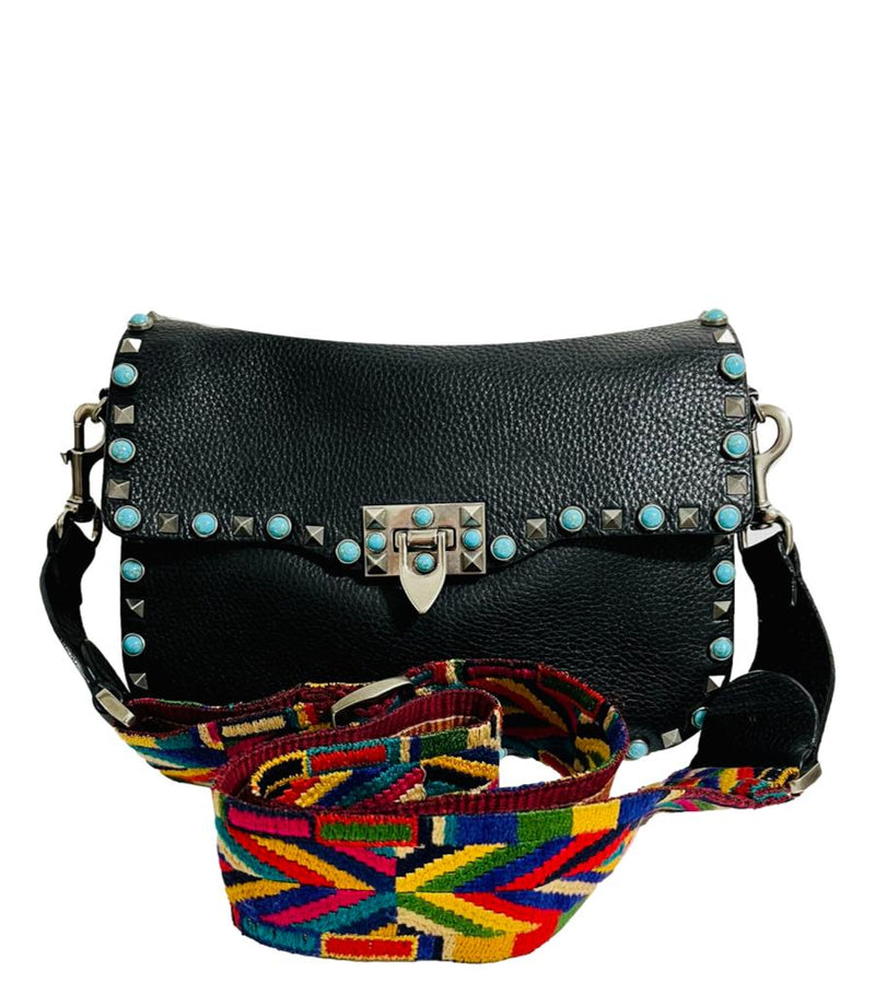 Valentino Leather Guitar Rockstud Bag