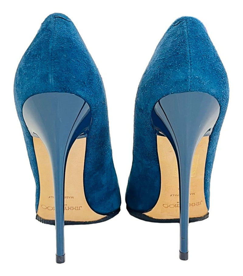 Jimmy choo suede heels sales