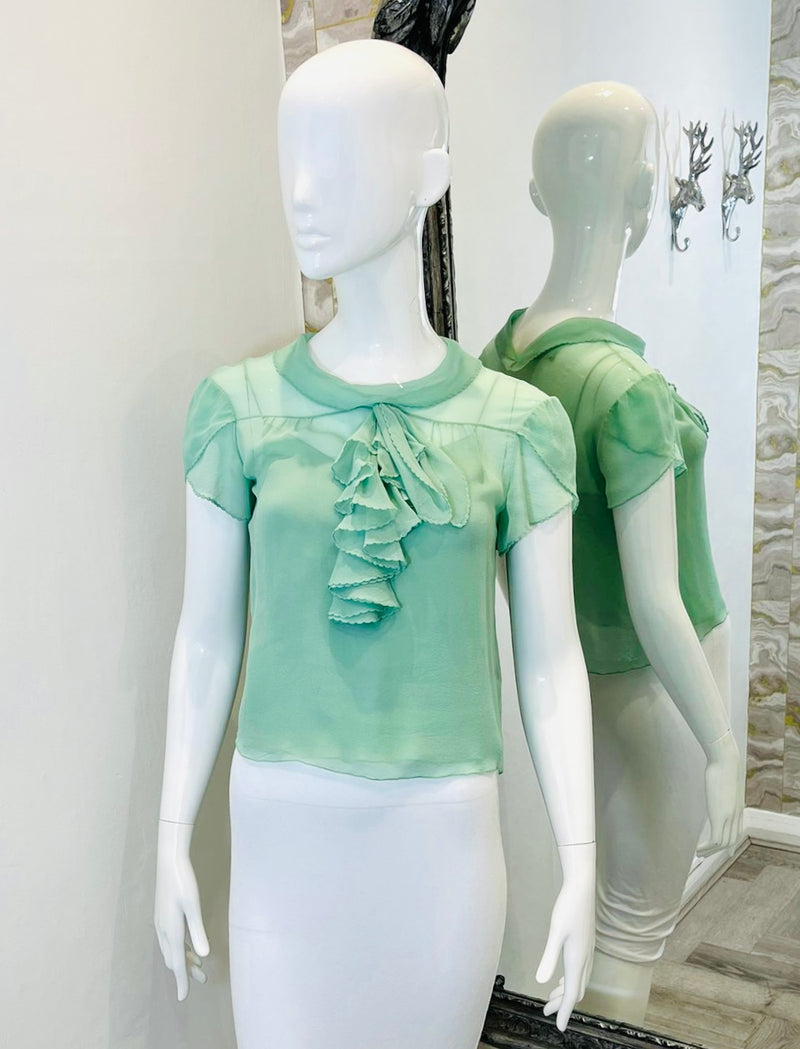 Ralph Lauren Silk Top. Size S