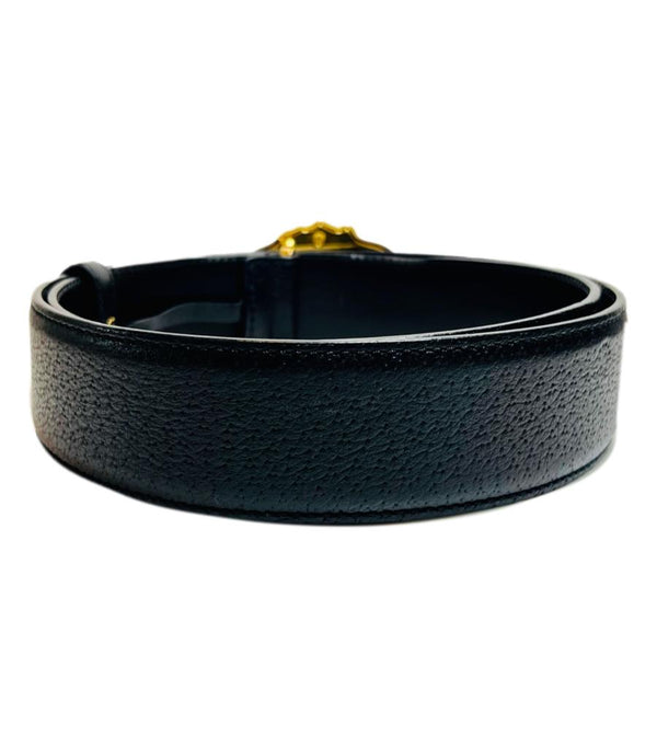 Versace La Medusa Greco Leather Belt