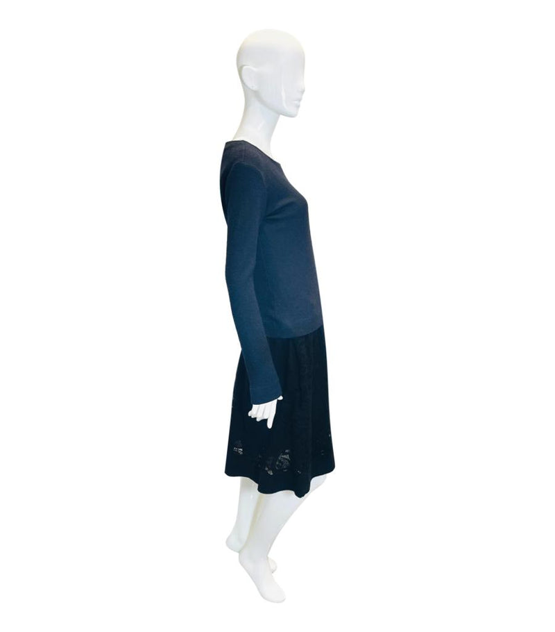 Ermanno Scervino Wool, Silk & Cashmere Dress. Size 44IT