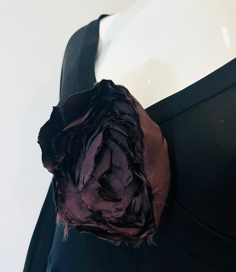 Yves Saint Laurent By Tom Ford Rose Embellished Dress. Size S